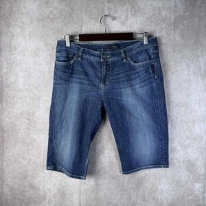 Silver Jeans Co. Ashwood W32 Denim Shorts Bermuda Style Blue Jean Mid Rise